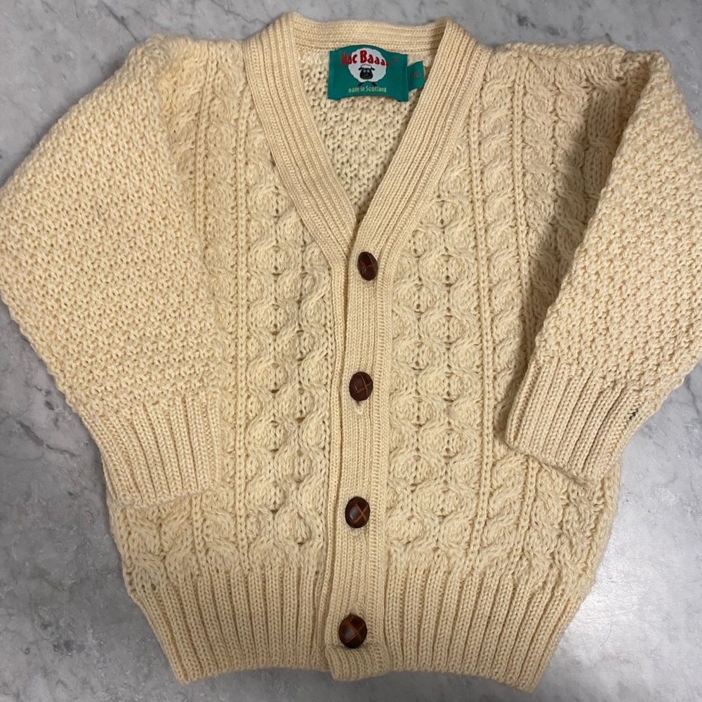 Scottish Wool Cardigan for Kids 2 Yrs NWOT